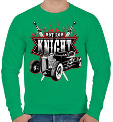 printfashion HOT ROD király - Férfi pulóver - Zöld (181142)