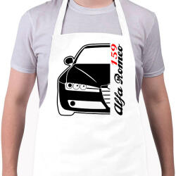 printfashion Alfa Romeo 159 002 - Kötény - Fehér (13004289)