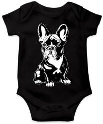 printfashion Francia bulldog - Baba Body - Fekete (13763602)