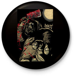 printfashion Beast Design Killer - Kitűző, hűtőmágnes - Fekete (3094233)