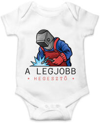 printfashion A legjobb hegesztő - Baba Body - Fehér (6396862)