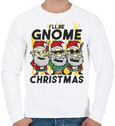printfashion Karácsonyi törpék - Férfi pulóver - Fehér (5713359)