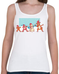 printfashion Karácsonyi dab - Női atléta - Fehér (5638791)