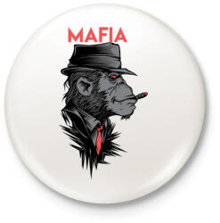 printfashion MAFIA - Kitűző, hűtőmágnes - Fehér (3075514)