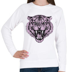 printfashion Tigris - Női pulóver - Fehér (13879909)