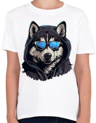 printfashion Wolf - Gyerek póló - Fehér (14838634)