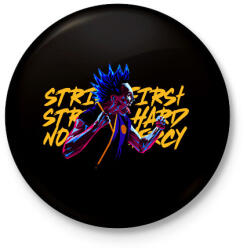printfashion Cobra Kai STRIKE FIRST STRIKE HARD NO MERCY - Kitűző, hűtőmágnes - Fekete (16299427)