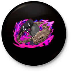 printfashion Orochimaru - Kitűző, hűtőmágnes - Fekete (7209398)