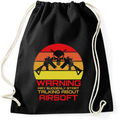 printfashion Warning airsoft - Sportzsák, Tornazsák - Fekete (15531368)