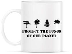 printfashion Protect the lungs (black) - Bögre - Fehér (7324913)