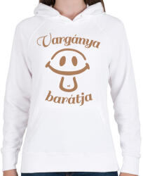 printfashion Vargánya barátja gombász póló gyerekeknek - Női kapucnis pulóver - Fehér (11616152)