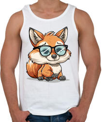 printfashion Róka - Férfi atléta - Fehér (16145927)