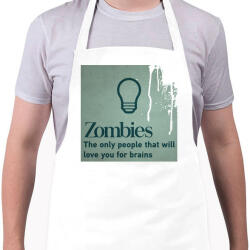printfashion Zombies - Kötény - Fehér (4902771)