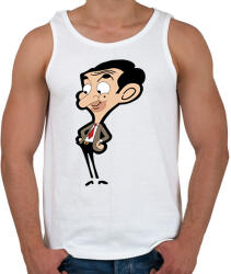 printfashion Mr. Bean - Férfi atléta - Fehér (2364637)