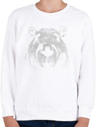 printfashion Capybara fej - Gyerek pulóver - Fehér (14721545)