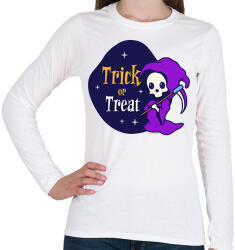 printfashion Trick or Treat 2 - Női hosszú ujjú póló - Fehér (16856958)