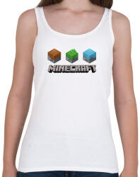printfashion Minecraft - Női atléta - Fehér (14200207)