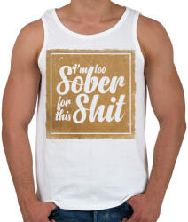 printfashion Sober - Férfi atléta - Fehér (626927)