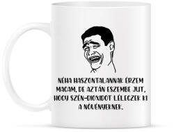 printfashion Néha haszontalannak érzem magam - Bögre - Fehér (3667828)