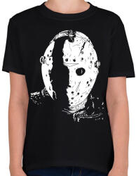 printfashion Jason Voorhees 4 - Gyerek póló - Fekete (5564008)