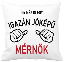 printfashion Jóképű mérnök - Párnahuzat, Díszpárnahuzat - Fehér (15564890)