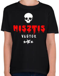 printfashion hisztis vagyok - Gyerek póló - Fekete (1776702)