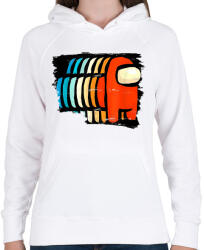 printfashion Among Us - Crewmates - Női kapucnis pulóver - Fehér (4003171)