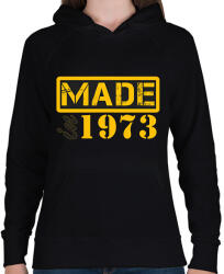printfashion 1973 - Női kapucnis pulóver - Fekete (12791963)