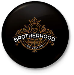 printfashion Motor testvériség - Kitűző, hűtőmágnes - Fekete (5047603)