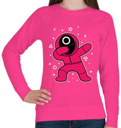 printfashion Squid Game Dab kör fehér - Női pulóver - Fukszia (5725909)