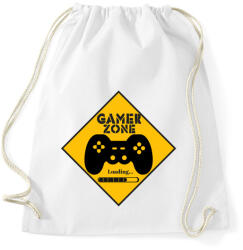 printfashion Gamer zone - Sportzsák, Tornazsák - Fehér (5308152)
