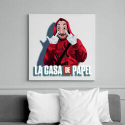 printfashion La casa de papel art - Vászonkép - Fehér (6636598)