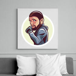printfashion Khabib - Vászonkép - Fehér (6633699)