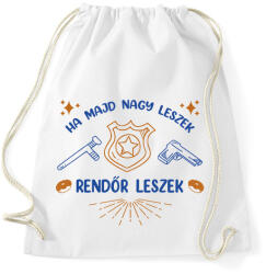 printfashion Rendőr leszek - Sportzsák, Tornazsák - Fehér (7695641)
