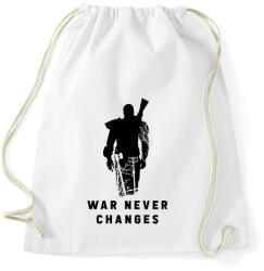 printfashion War Never Changes - Fallout - Fekete - Sportzsák, Tornazsák - Fehér (1577719)
