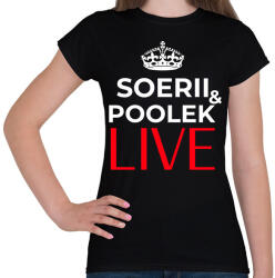 printfashion SOERII AND POOLEK LIVE - Női póló - Fekete (11430350)