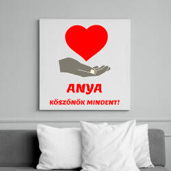 printfashion Anya köszönök mindent - Vászonkép - Fehér (6636378)
