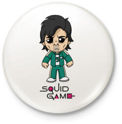 printfashion Squid Game - Player 456 Seong Gi-hun - Kitűző, hűtőmágnes - Fehér (5472658)