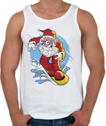 printfashion Mikulás - szörföző_Rajztábla 1 - Férfi atléta - Fehér (5526276)