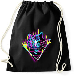 printfashion Neon Tigris - Sportzsák, Tornazsák - Fekete (4172425)