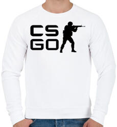 printfashion CS: GO - Férfi pulóver - Fehér (407775)
