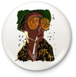 printfashion Félelem és rettegés Las Vegasban - Kitűző, hűtőmágnes - Fehér (3082170)