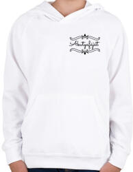 printfashion Akutyafáját - Gyerek kapucnis pulóver - Fehér (7523200)