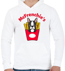 printfashion mcfrenchie - Férfi kapucnis pulóver - Fehér (10880951)