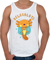 printfashion Relaxolotl - Férfi atléta - Fehér (10876735)