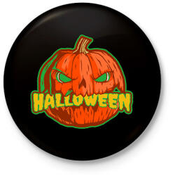 printfashion Halloween tök - Kitűző, hűtőmágnes - Fekete (9529836)