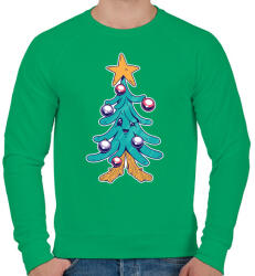 printfashion Fenyőfa - Férfi pulóver - Zöld (5096665)