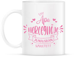 printfashion Apa hercegnője - Hónappal - Bögre - Fehér (7279905)