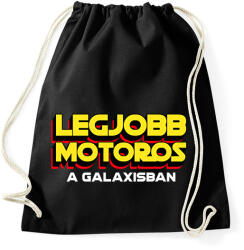 printfashion LEGJOBB MOTOROS A GALAXISBAN - Sportzsák, Tornazsák - Fekete (11568461)