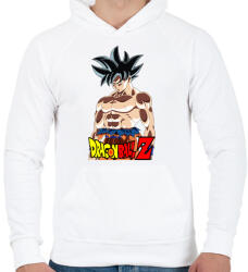 printfashion dragon ball ultra-instinct-aura - Férfi kapucnis pulóver - Fehér (4192363)